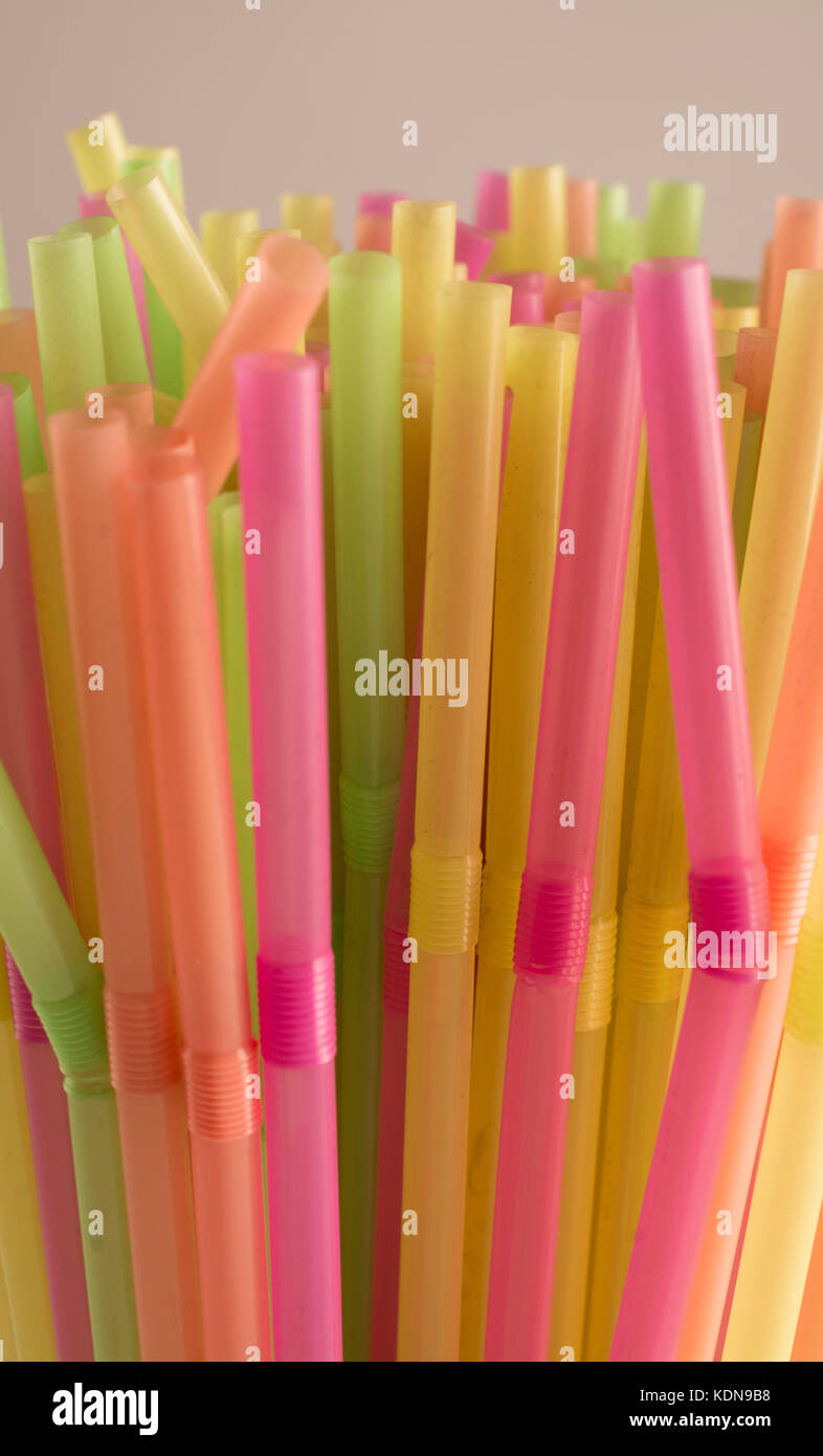 Bunch of drinking straws Stock Photo - Alamy
