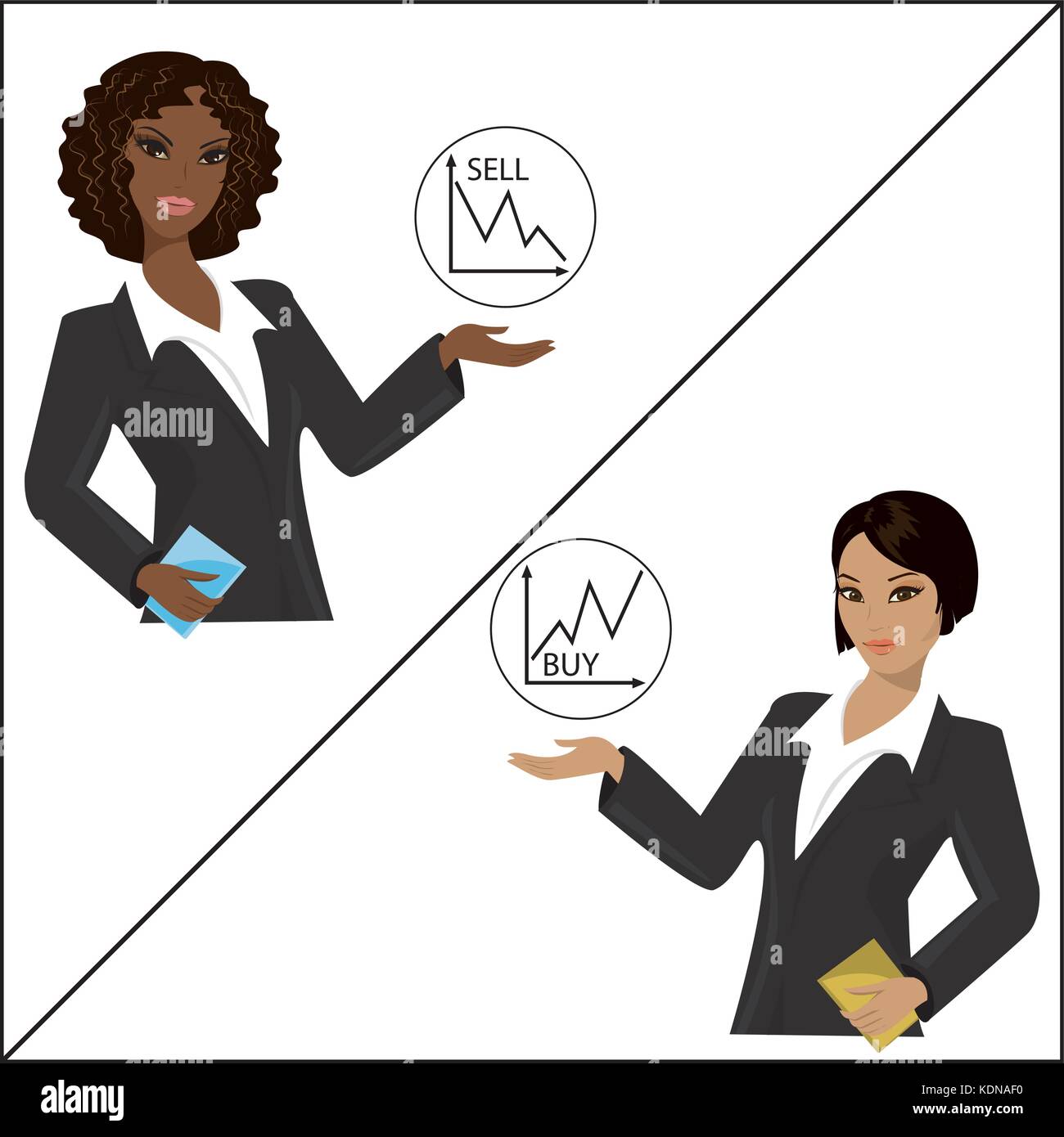 Trading stock charts Stock Vector Images - Alamy