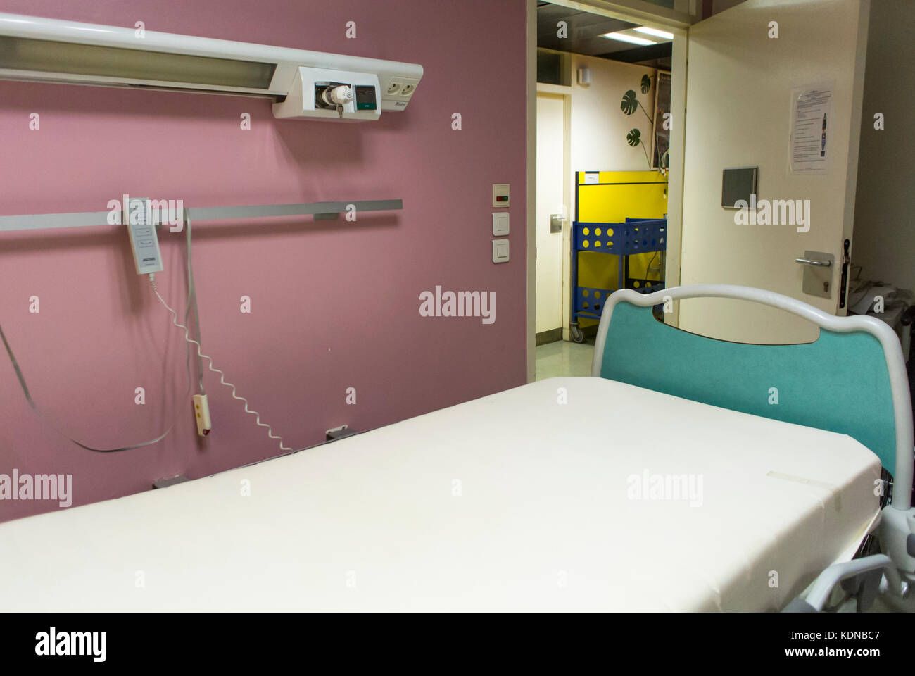Paris, France, inside French Public Hospital Room, interiors Stock