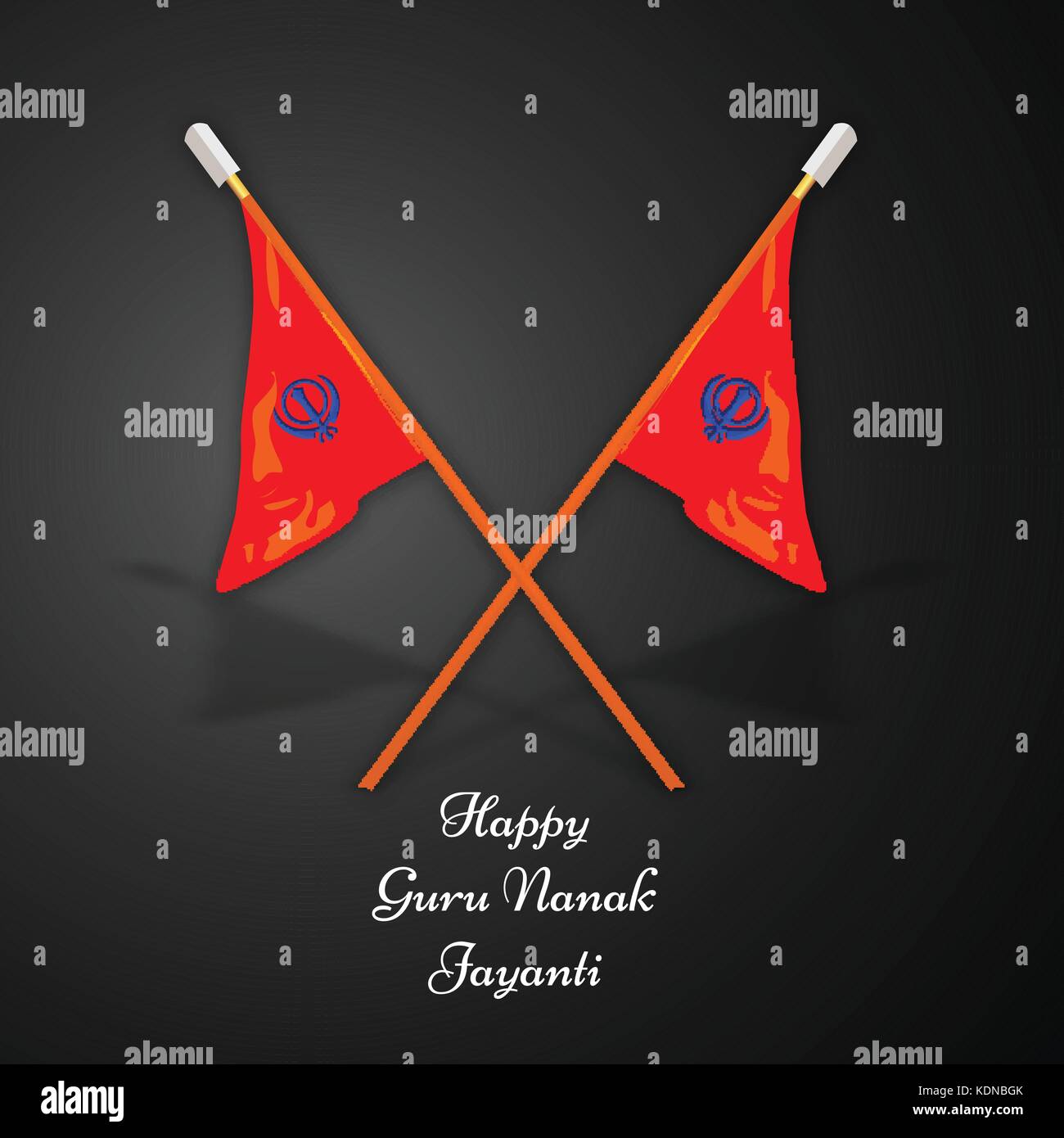 Illustration Of Sikh Festival Guru Nanak Jayanti Background Stock