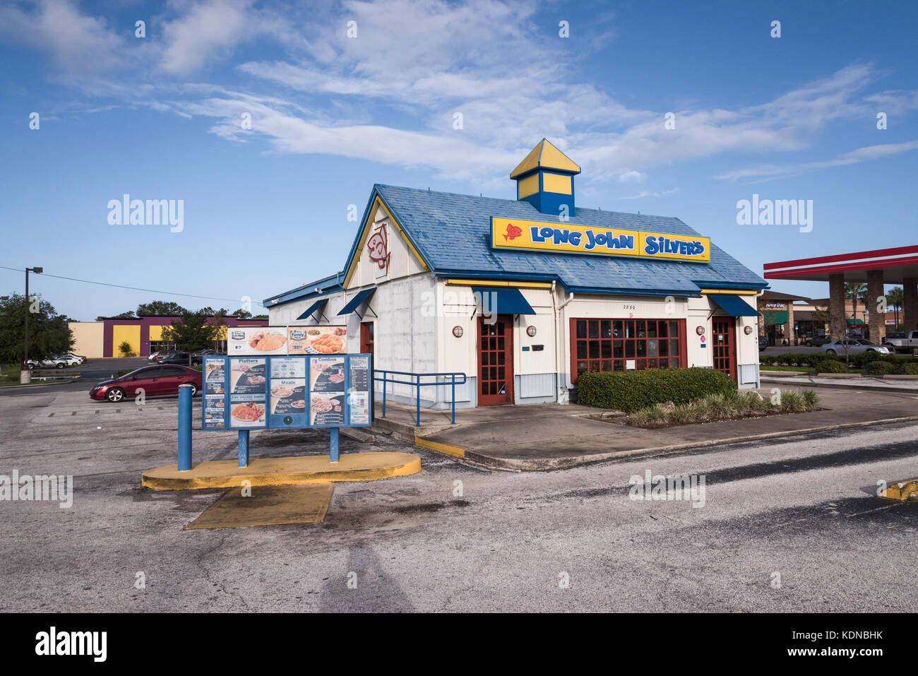 Long John Silvers Restaurant located in Eustis, Florida USA Stock Photo