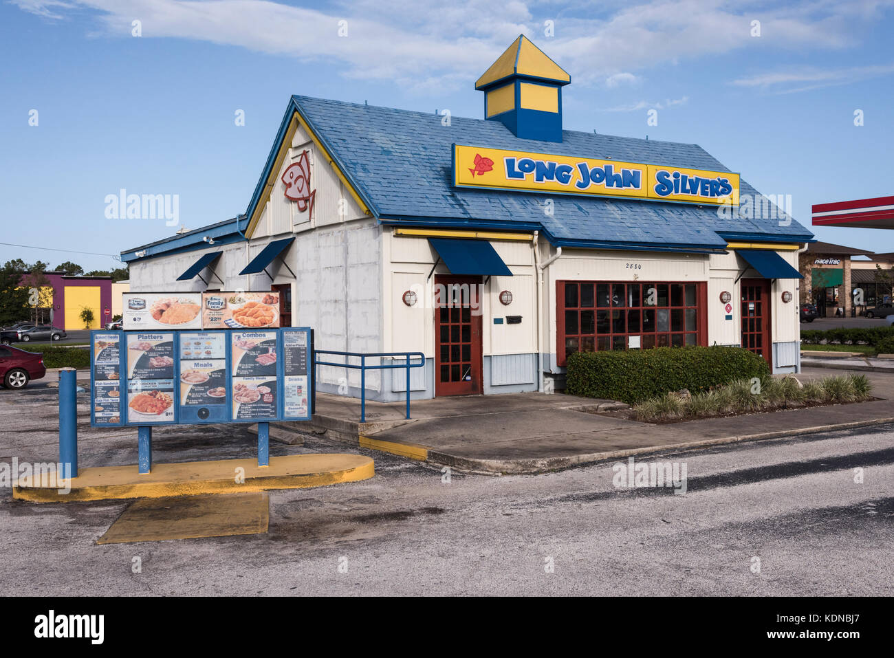 Long John Silvers Restaurant located in Eustis, Florida USA Stock Photo