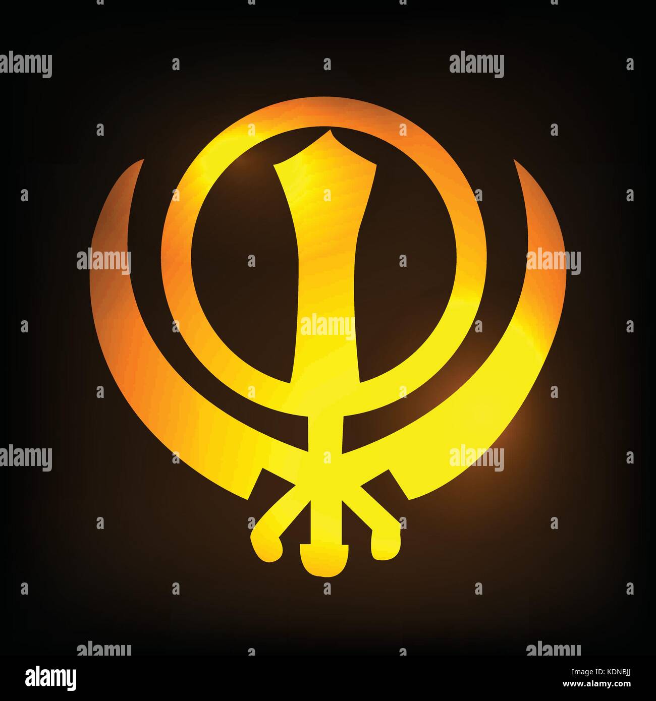 illustration of Sikh festival Guru Nanak Jayanti Background Stock Vector