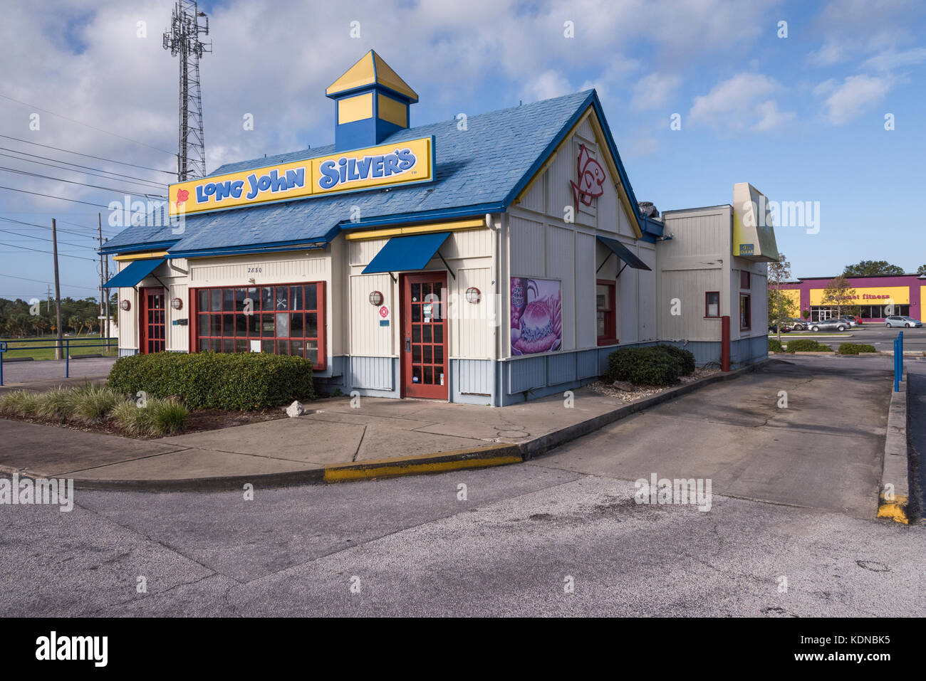 Long John Silvers Restaurant located in Eustis, Florida USA Stock Photo