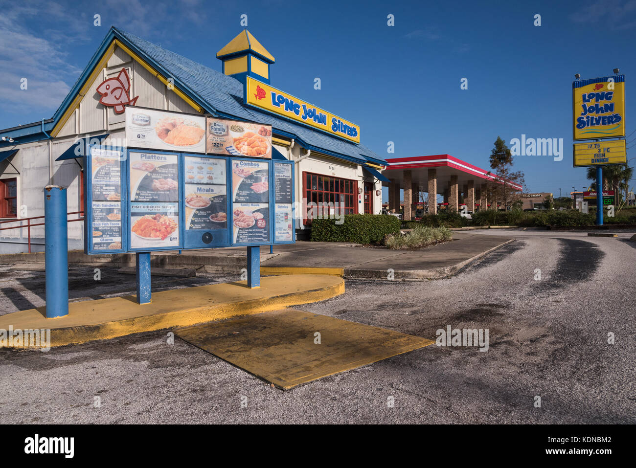 Long John Silvers Restaurant located in Eustis, Florida USA Stock Photo