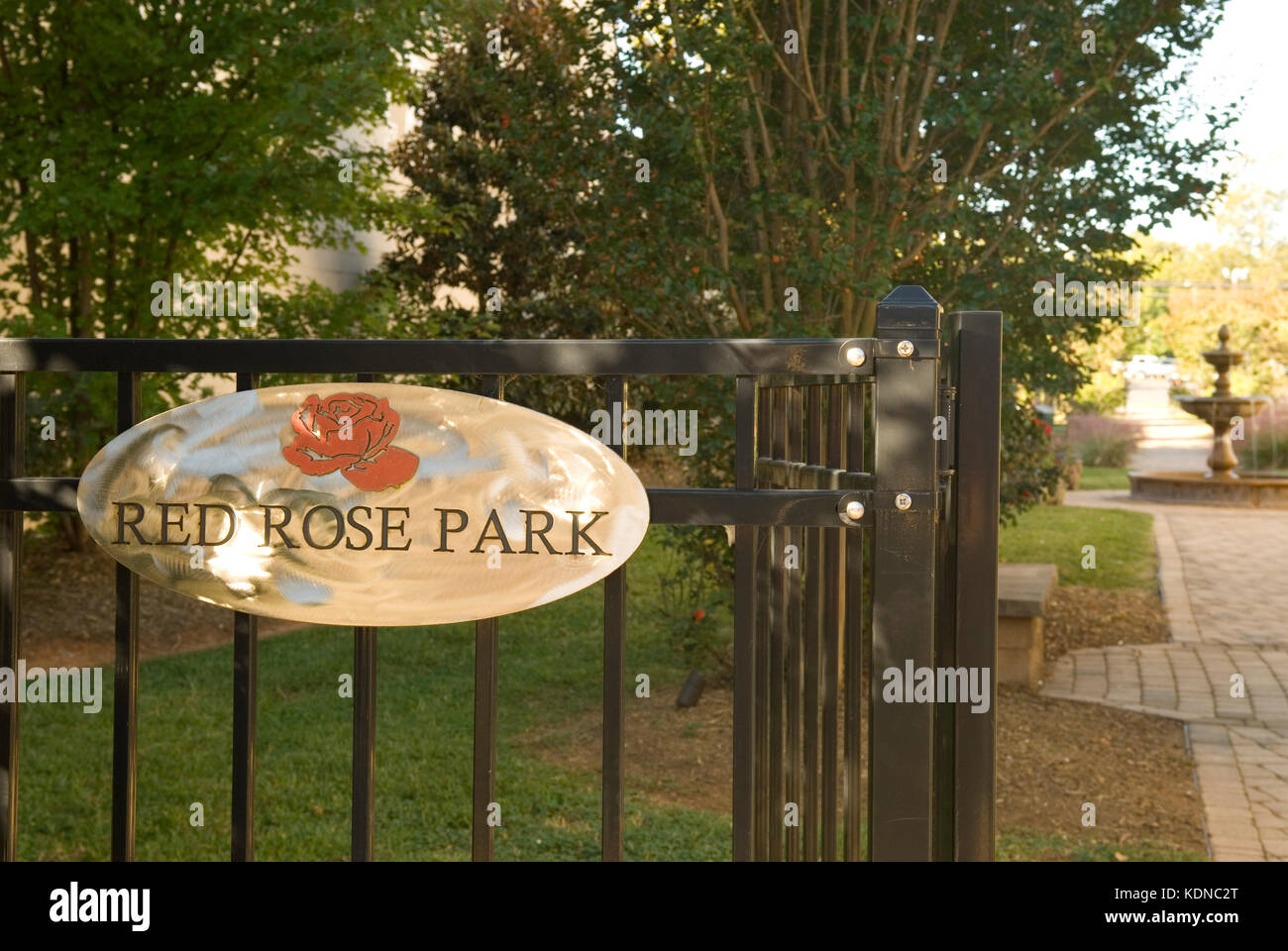 Lancaster the red rose city sign south carolina hires stock