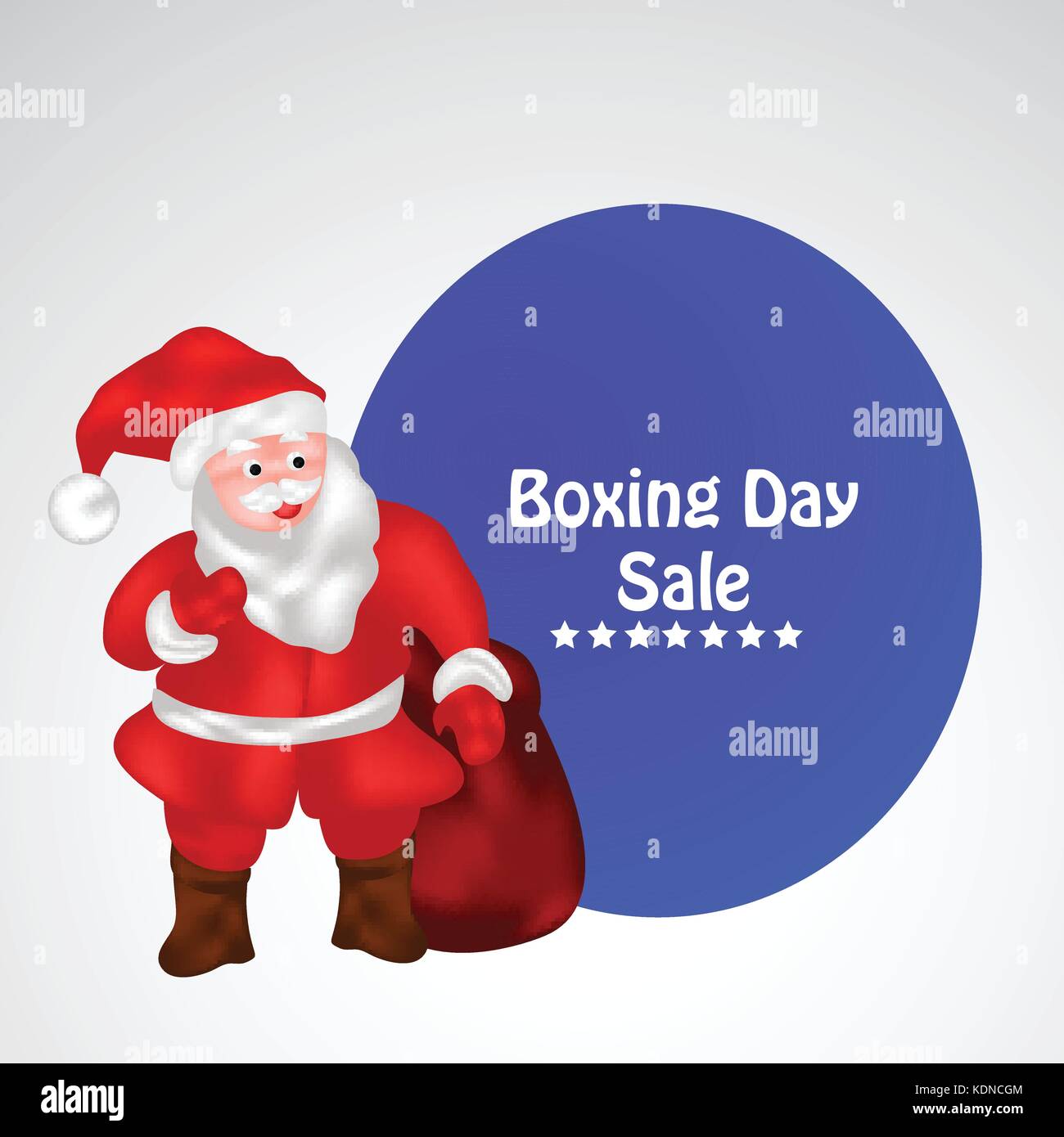 illustration of elements of Boxing Day Background Stock Vector Image