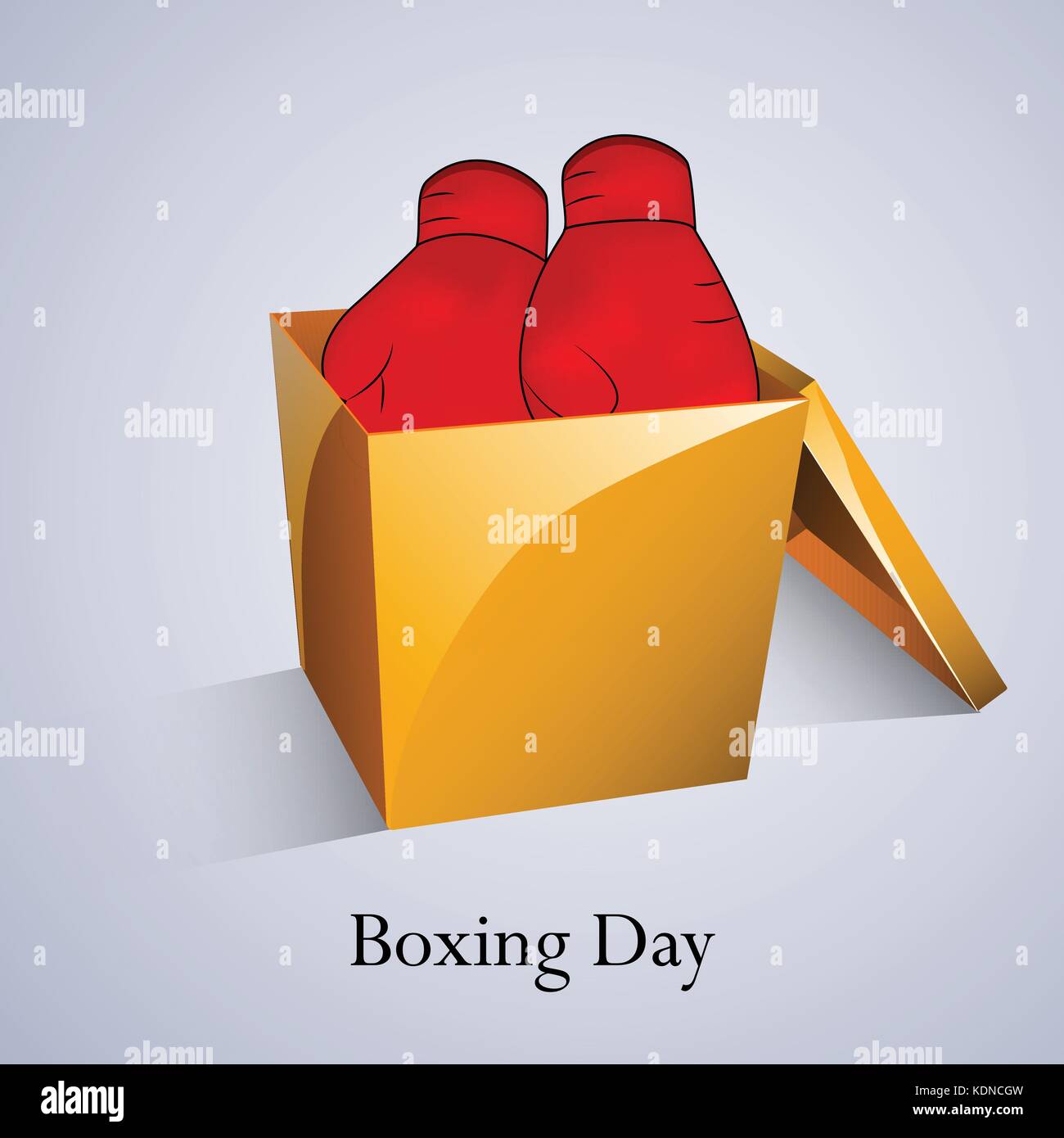 illustration of elements of Boxing Day Background Stock Vector Image
