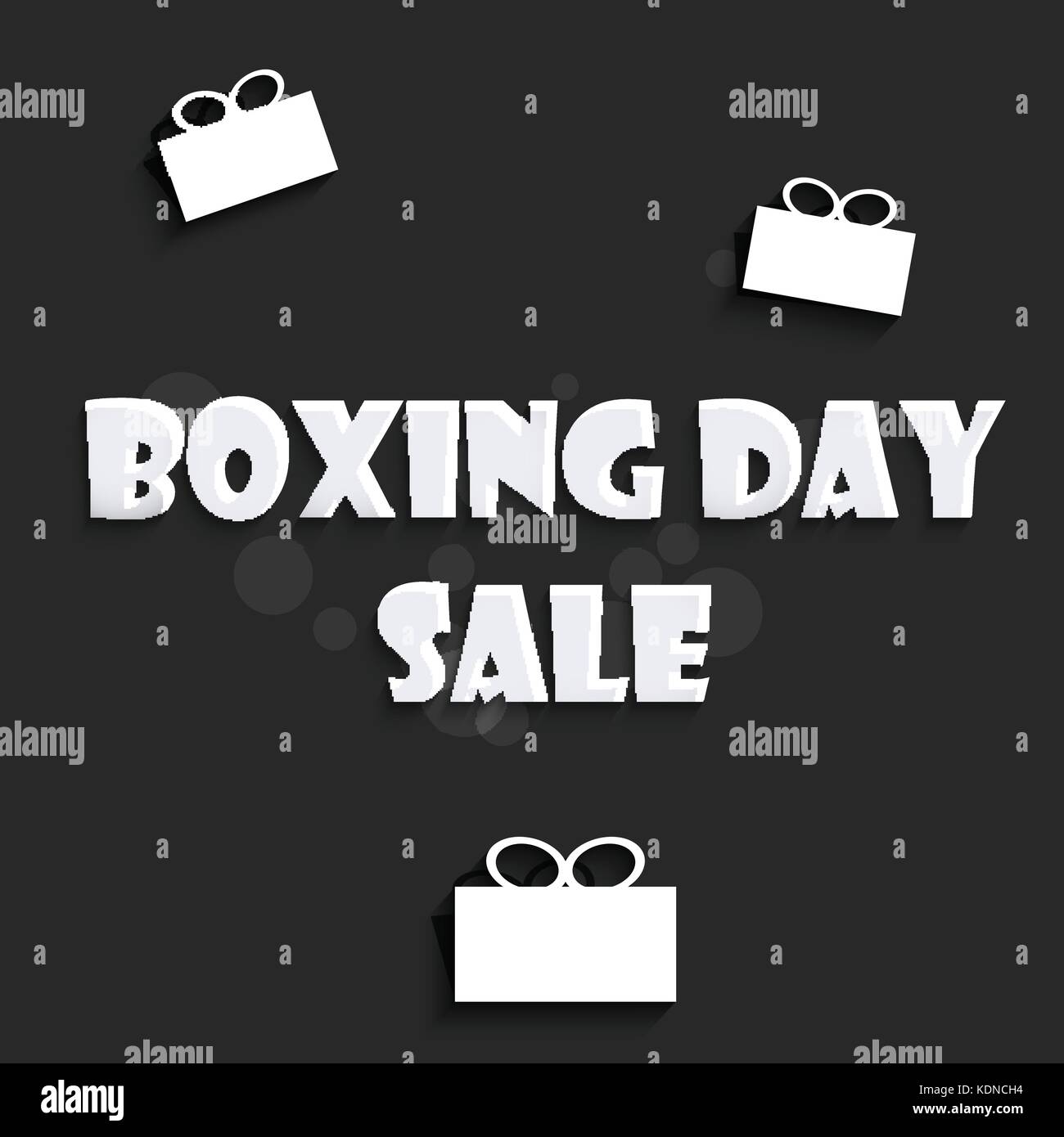 illustration of elements of Boxing Day Background Stock Vector Image