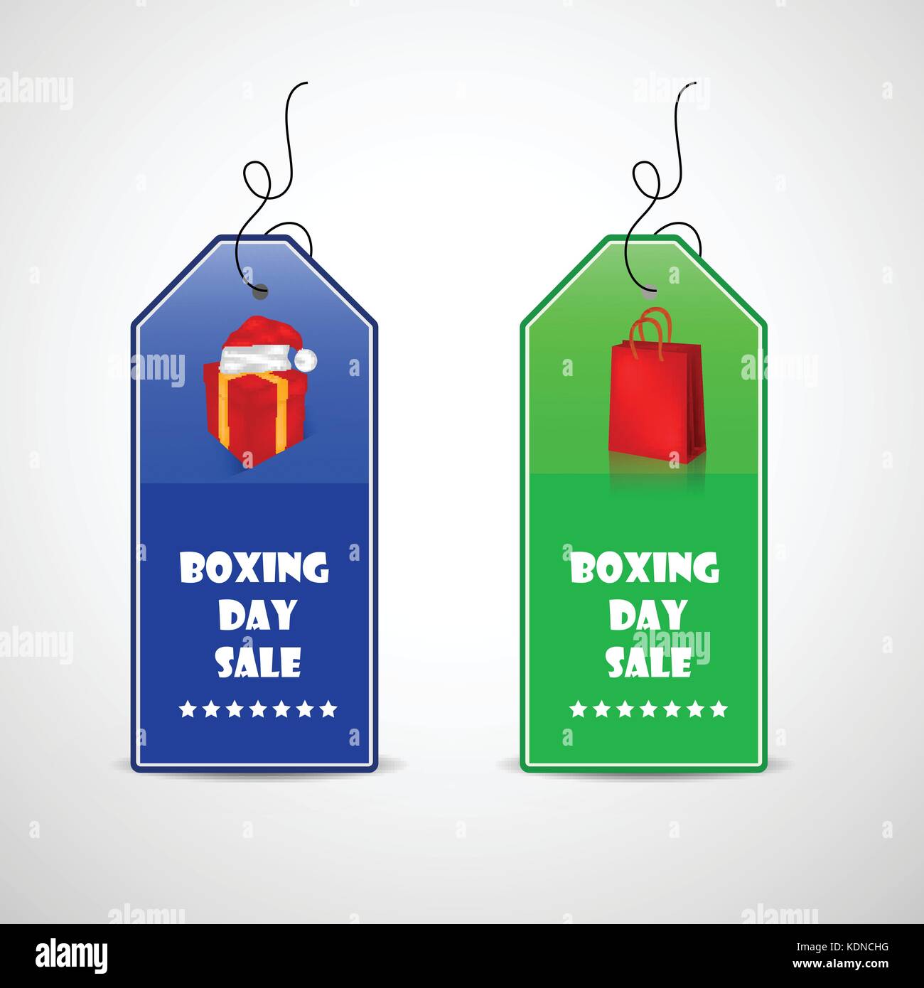 illustration of elements of Boxing Day Background Stock Vector Image