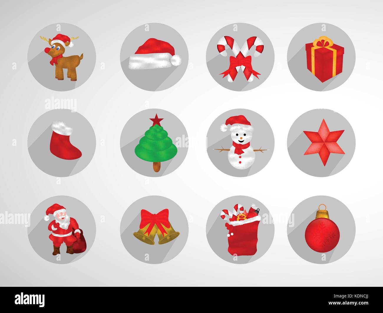 illustration of elements of Christmas Background Stock Vector Image ...