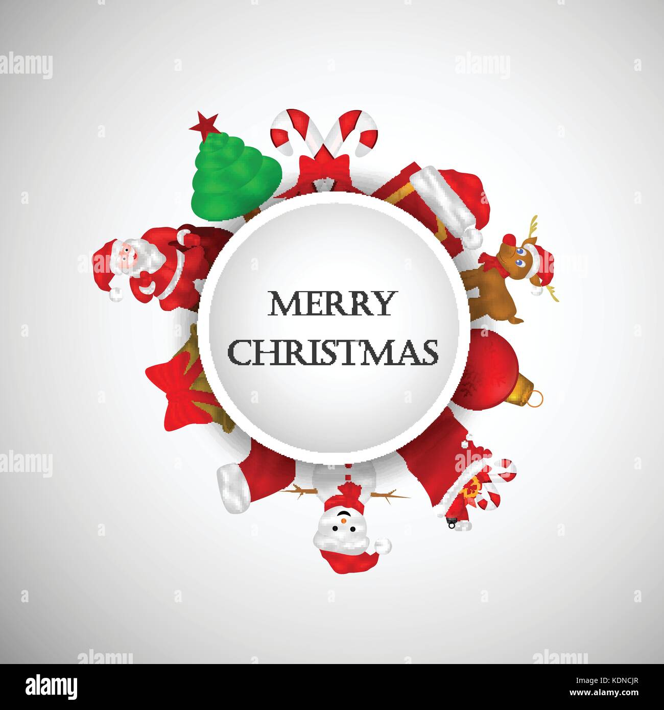 illustration of elements of Christmas Background Stock Vector Image ...