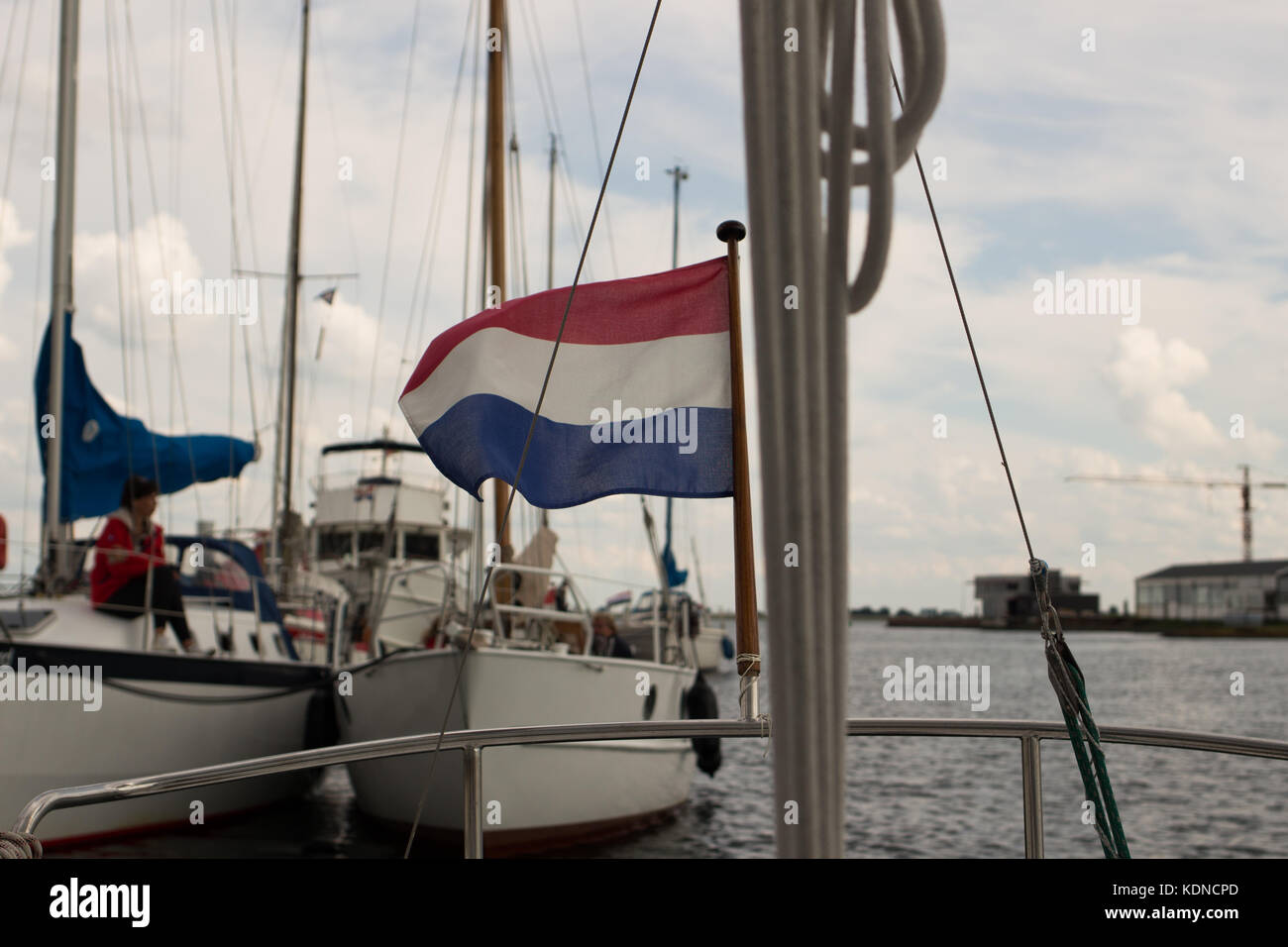 Dutch Flag - nautical Stock Photo