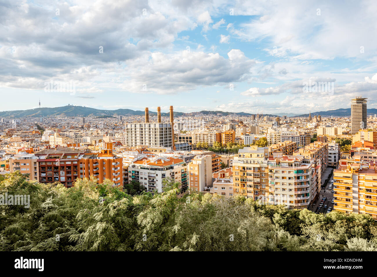 Barcelona city view Stock Photo - Alamy