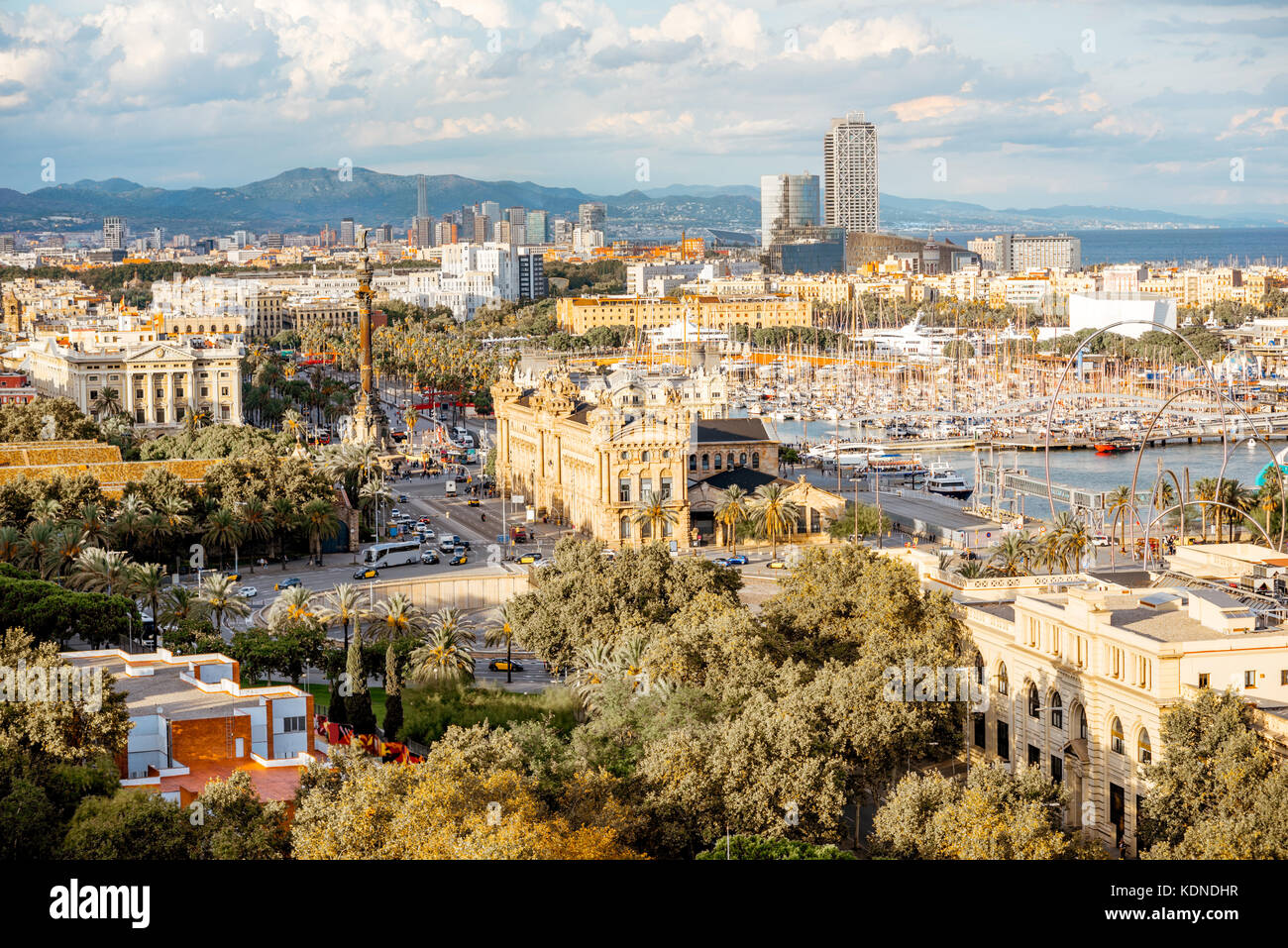 Barcelona city view Stock Photo - Alamy