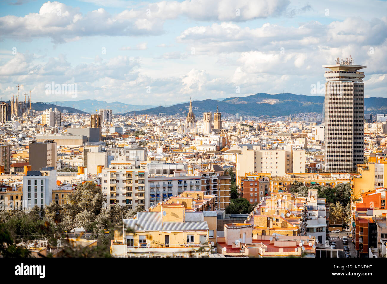 Barcelona city view Stock Photo - Alamy