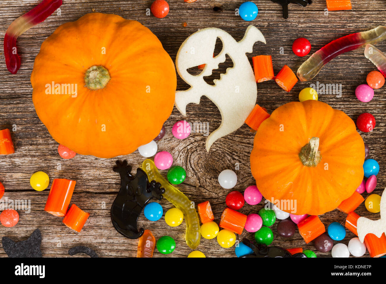 Overhead view candies autumn hi-res stock photography and images - Alamy