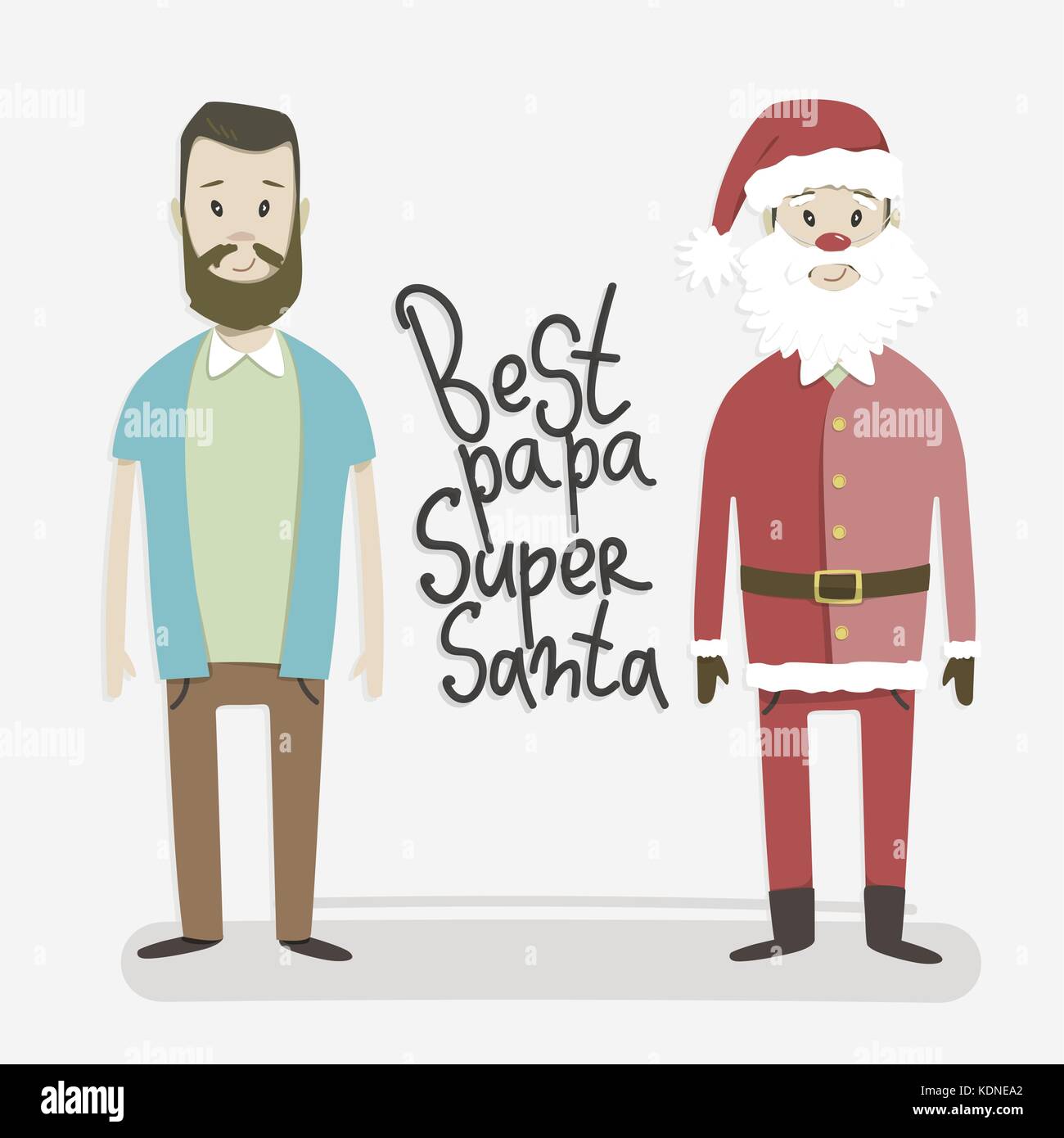 Best Papa Super Santa Claus A Man Dressed In Santa Claus