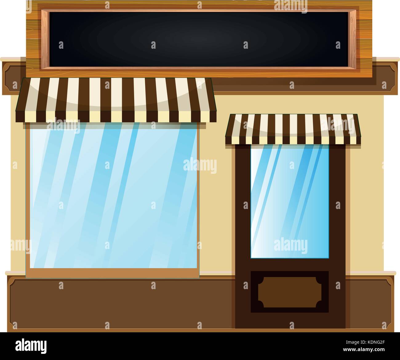 Shop design with glass window illustration Stock Vector Image & Art - Alamy