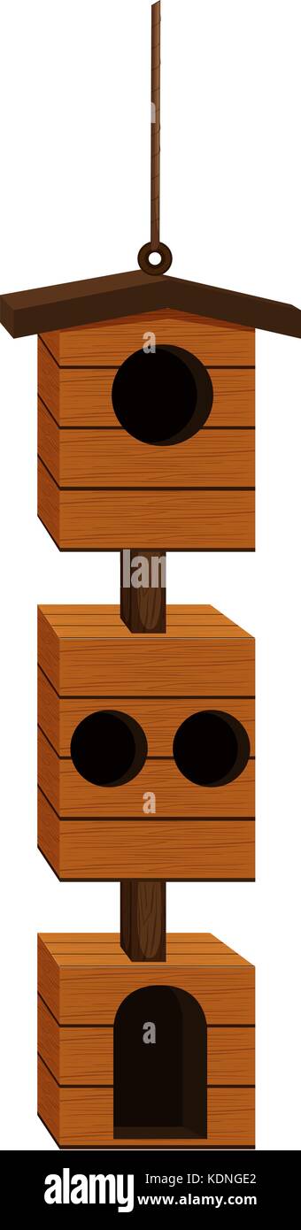 Birdhouse design with wood illustration Stock Vector Image & Art - Alamy