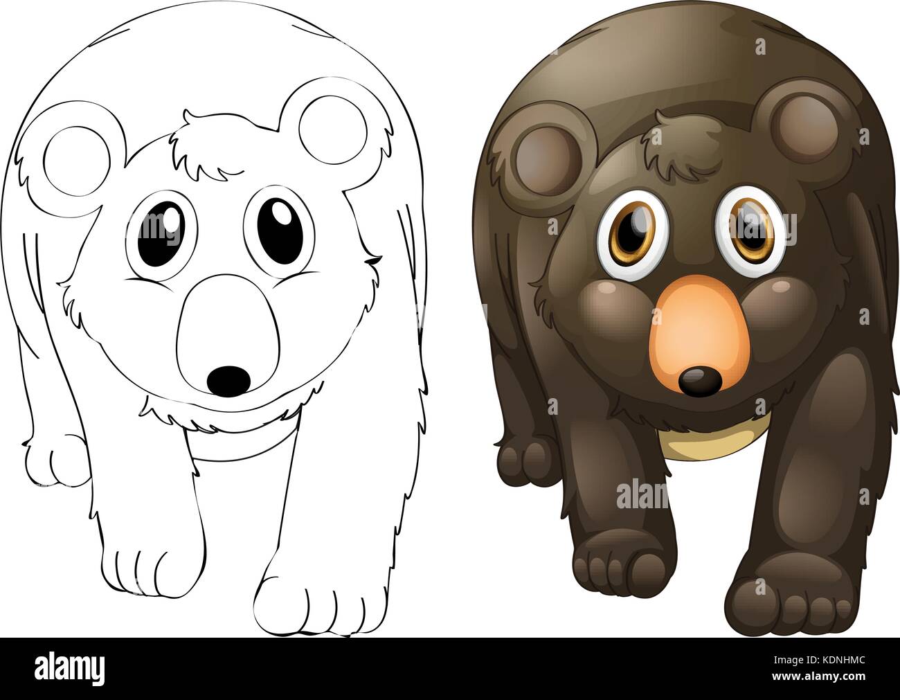 grizzly bear outline