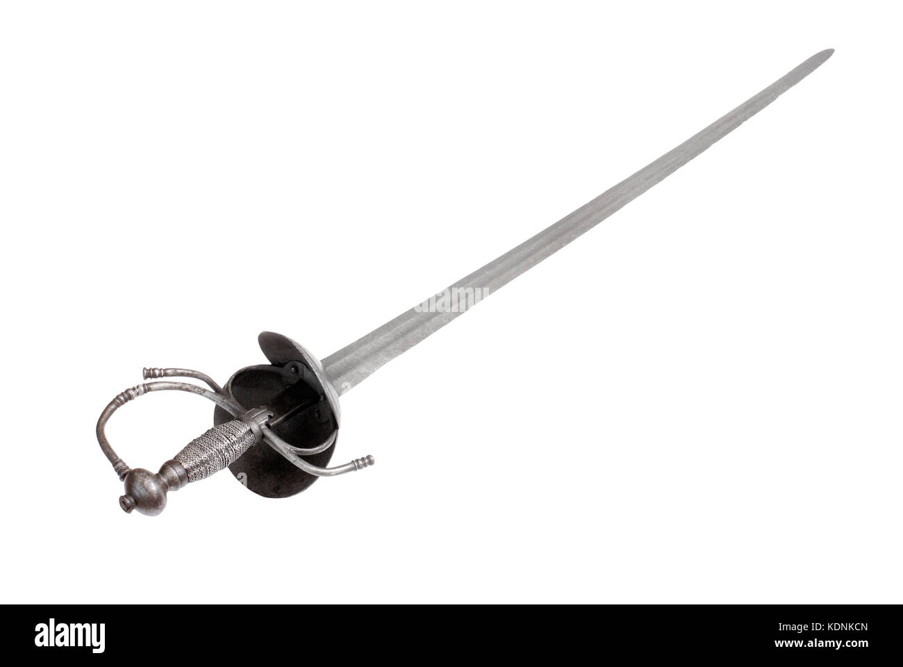 French battle sword (rapier) from the times of Queen Margot and the French Wars of Religion (1562-1598). Stock Photo