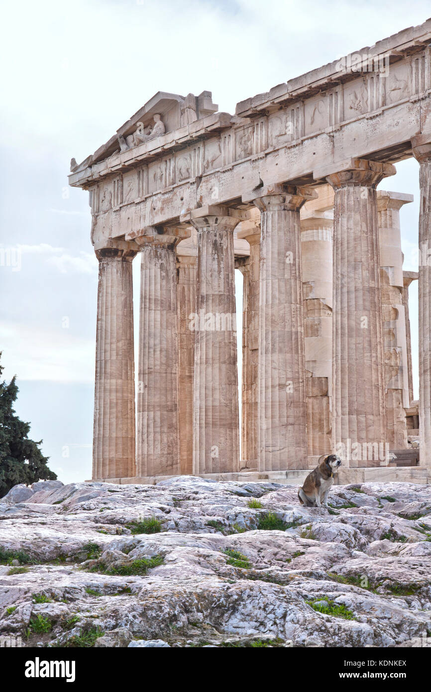 The Parthenon is a former temple on the Athenian Acropolis, Greece ...