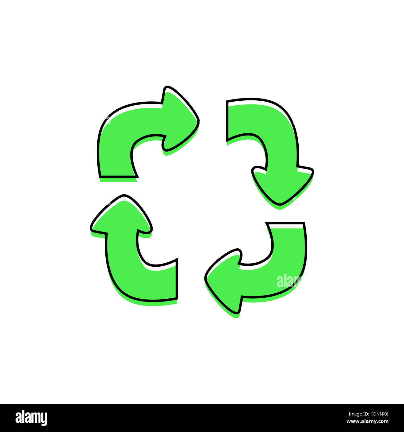 Green Recycle sign isolated , Recycle vector Stock Photo - Alamy