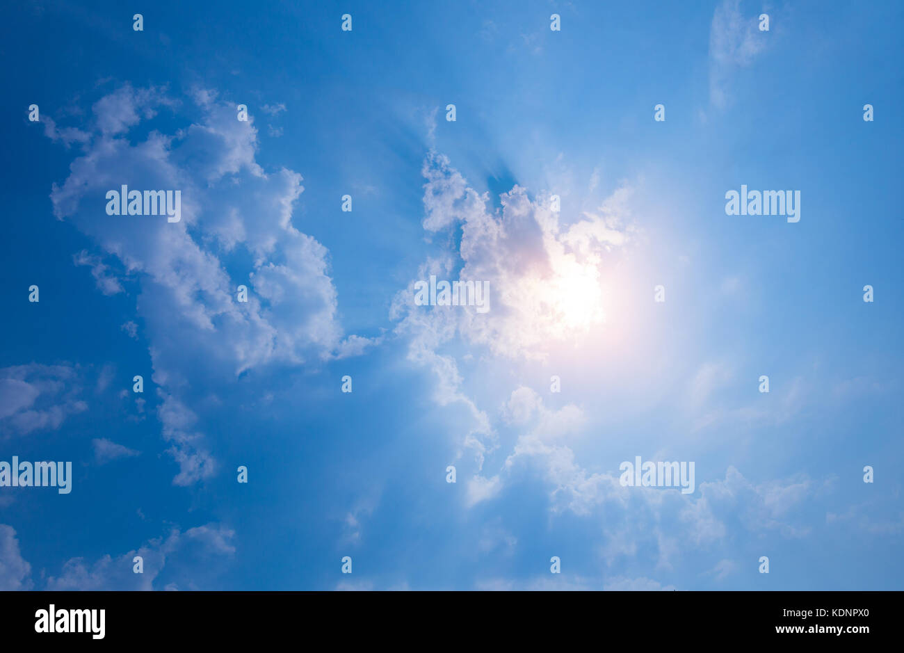 Sunset with sun rays Stock Photo - Alamy