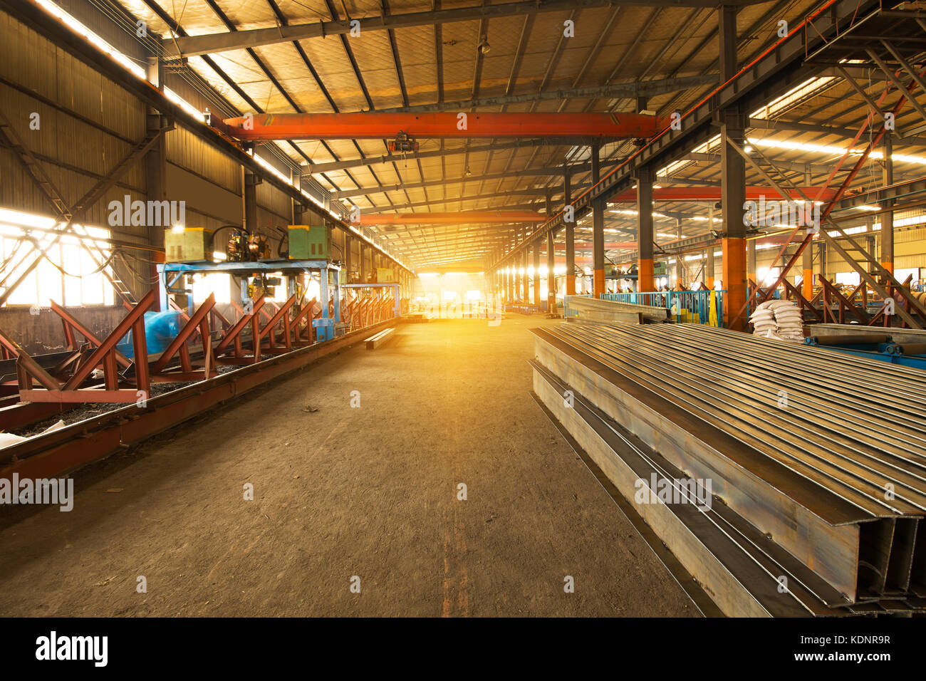 Steel production at the metallurgical plant Stock Photo