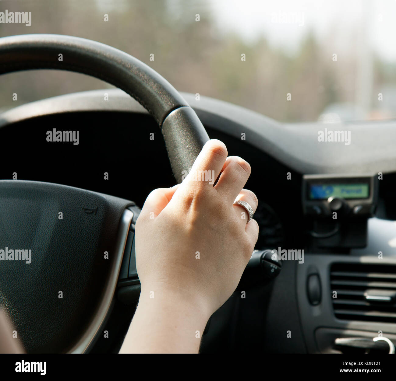 Girl holding a steering wheel hi-res stock photography and images - Alamy