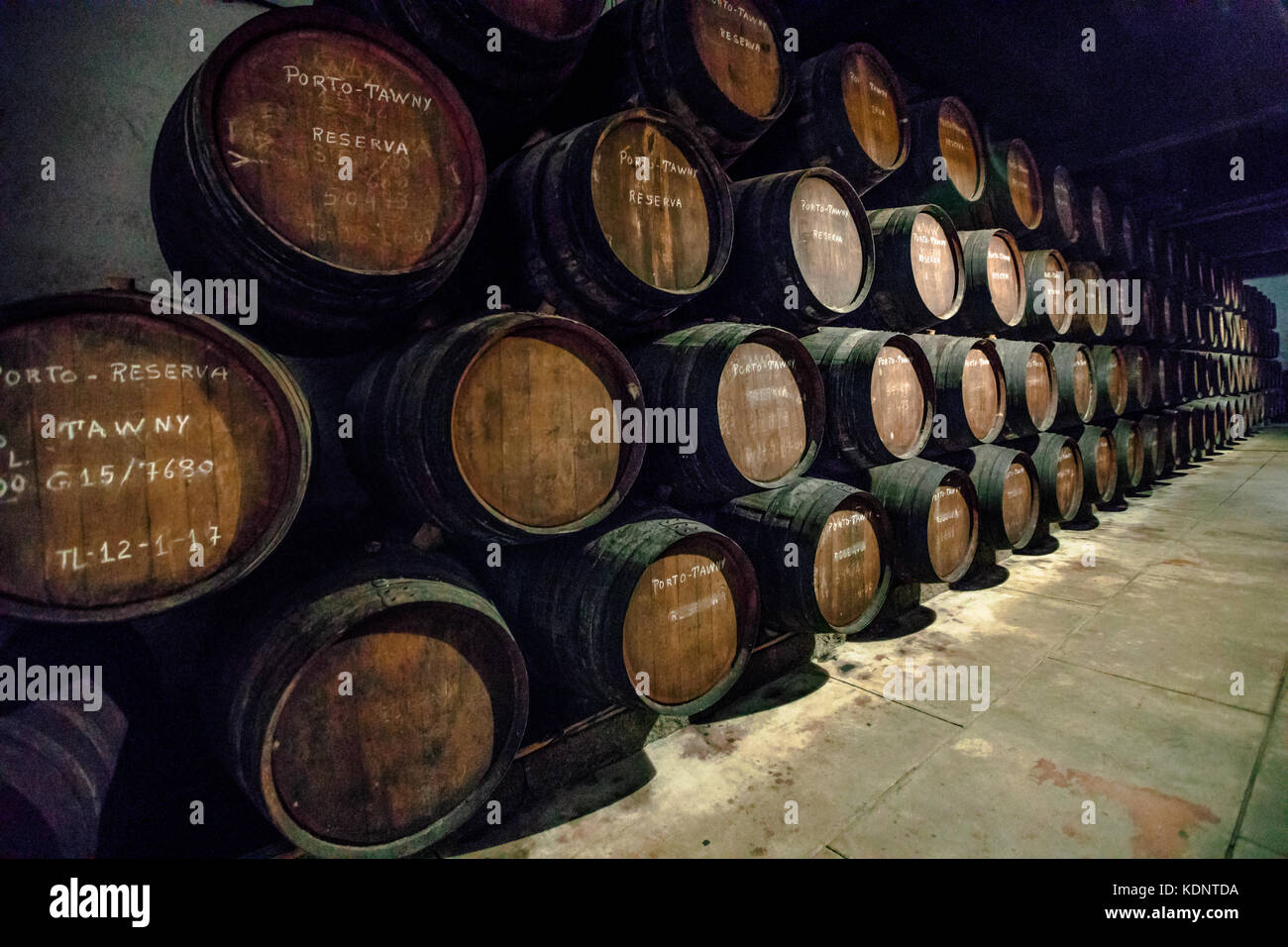 Wine cellar Oporto Stock Photo Alamy