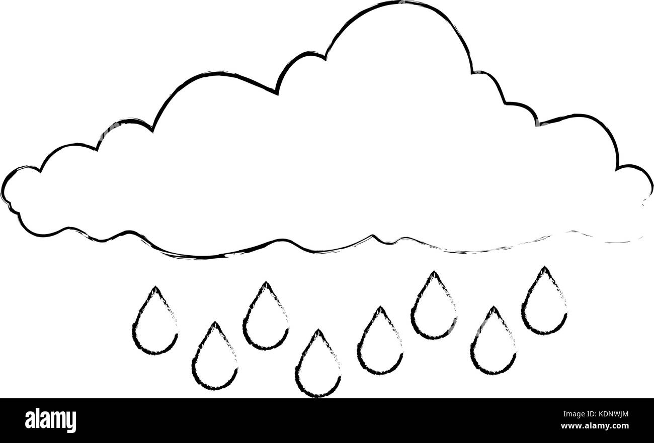 cloud sky rainy icon Stock Vector Image & Art - Alamy