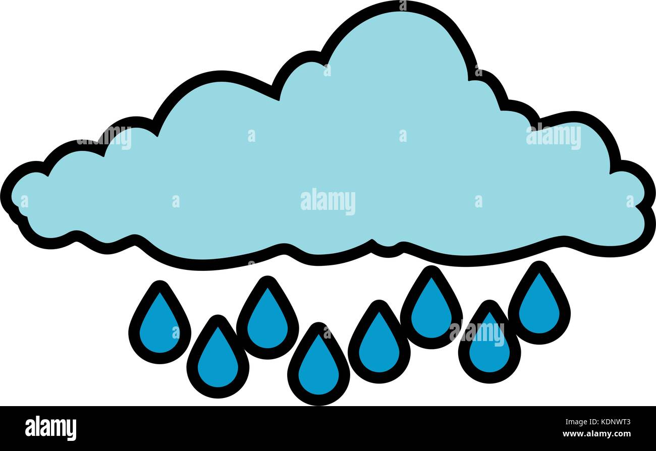 cloud sky rainy icon Stock Vector Image & Art - Alamy