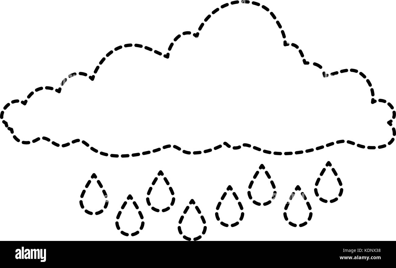 cloud sky rainy icon Stock Vector Image & Art - Alamy