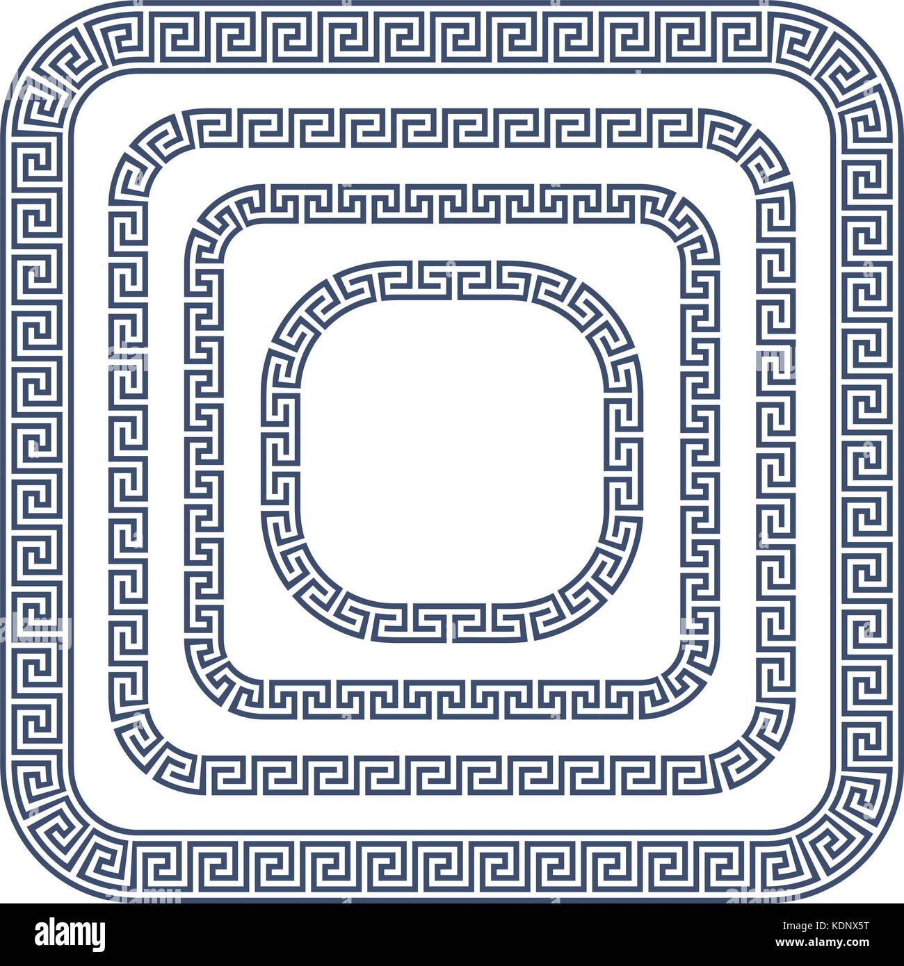 Meander corners Stock Vector Images Alamy