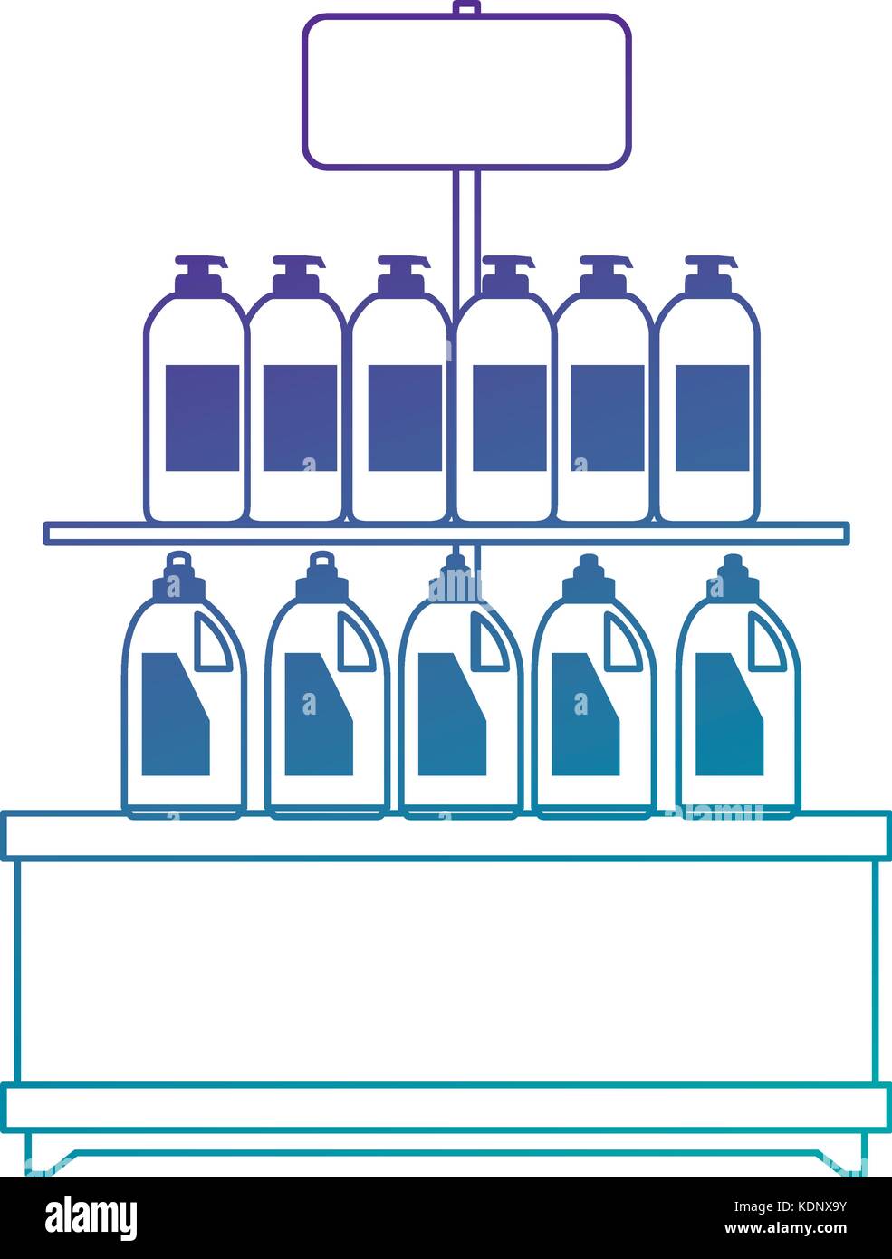 supermarket shelf with products Stock Vector Image & Art - Alamy