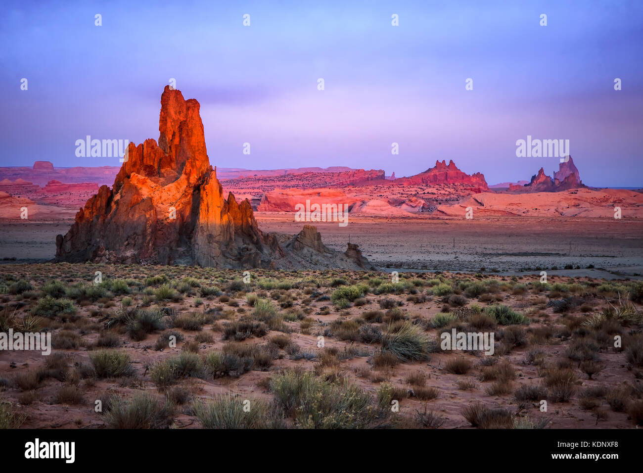 Church Rock near Kayenta Arizona Stock Photo Alamy