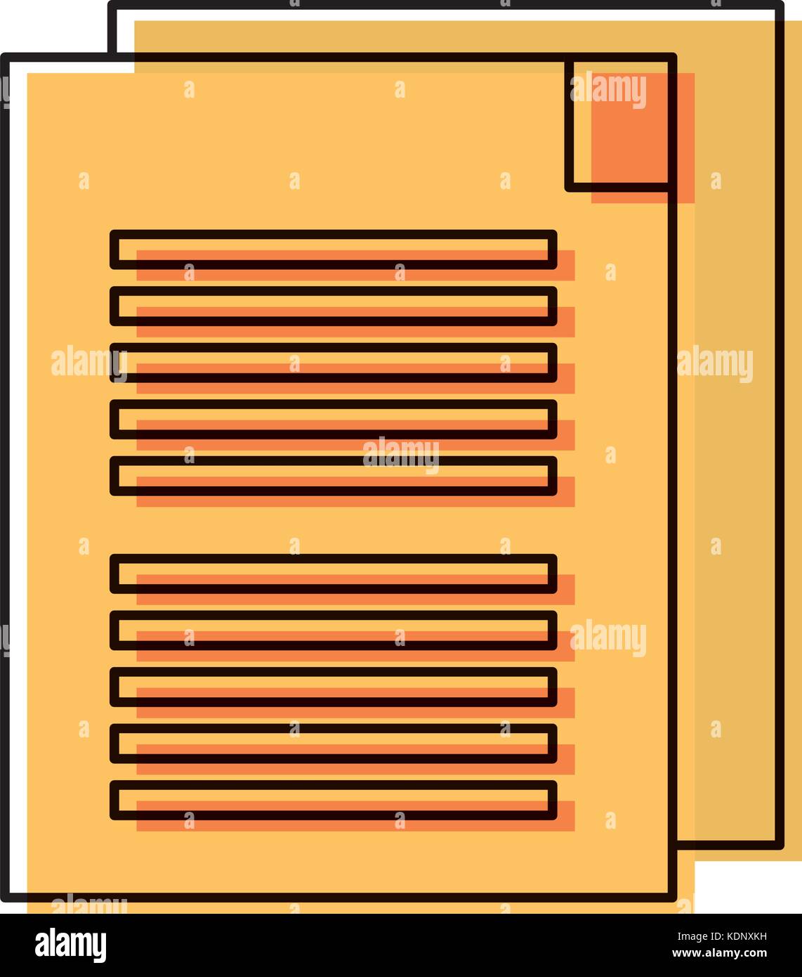 Document Vector Illustration Stock Vector Image Art Alamy