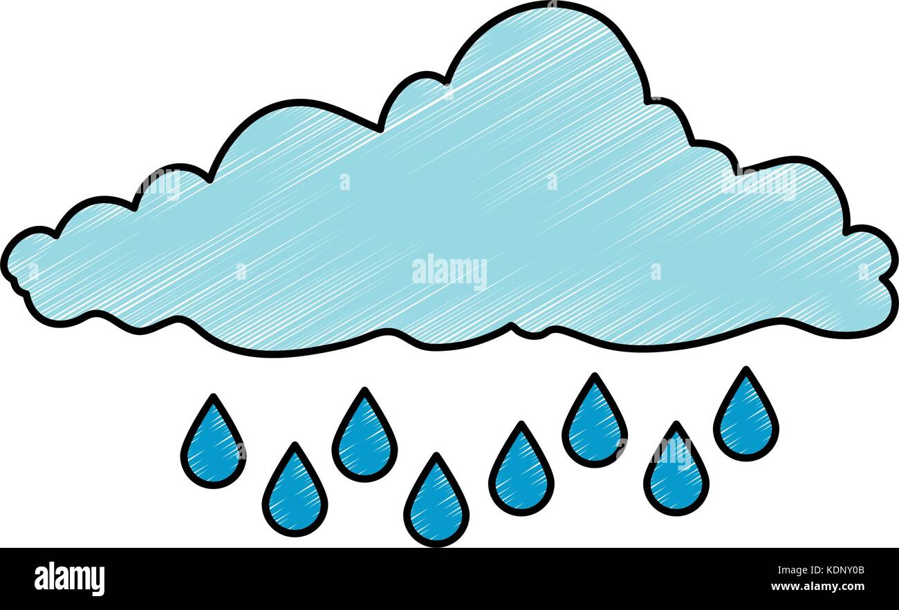 cloud sky rainy icon Stock Vector Image & Art - Alamy