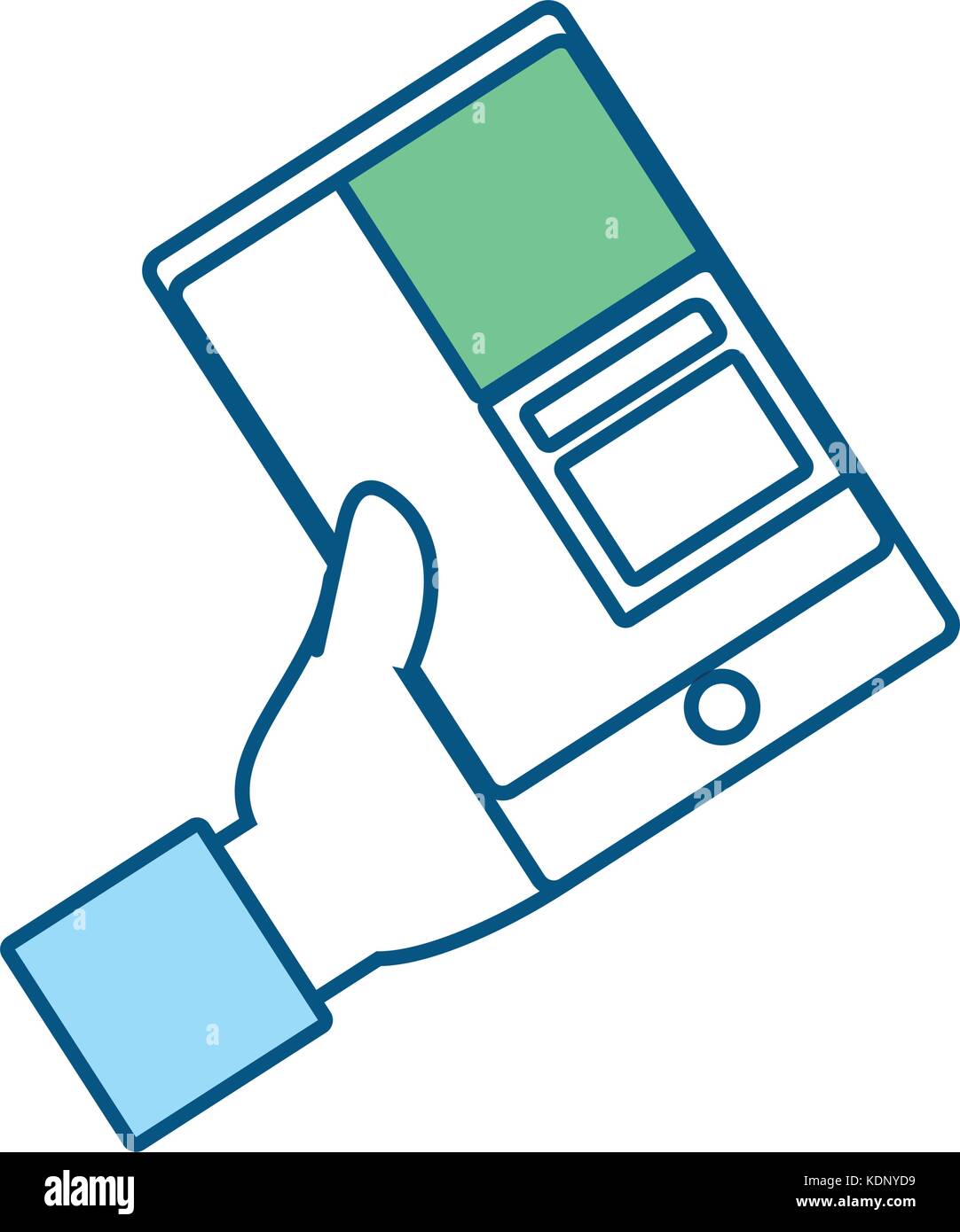 hand with smartphone icon Stock Vector Image & Art - Alamy