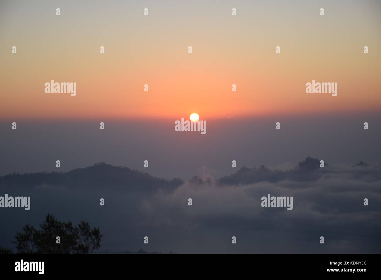 Sunrise at mount Batur in Bali, Indonesia Stock Photo - Alamy