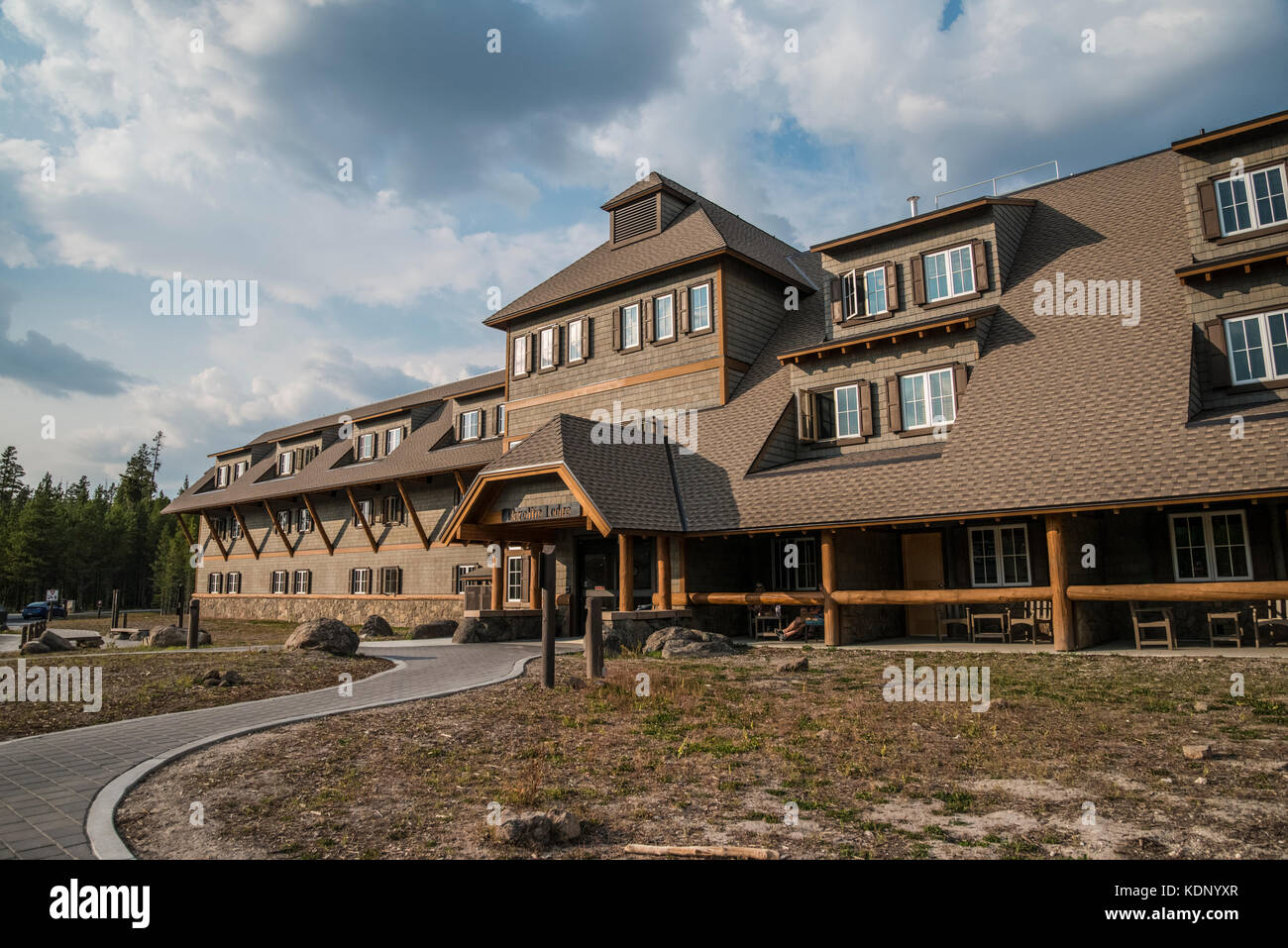 Yellowstone Lodge Wyoming Hotel Stock Photos Yellowstone Lodge
