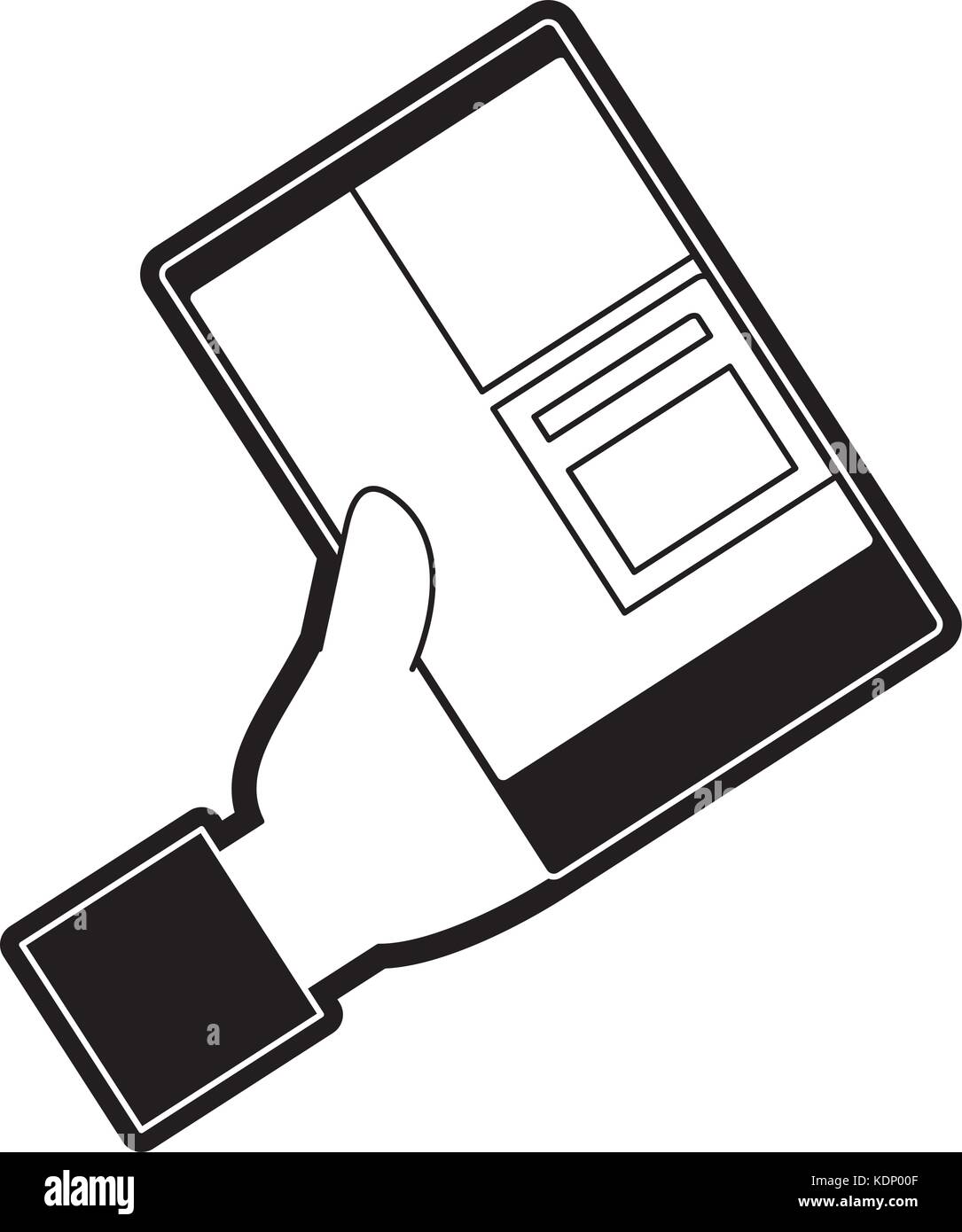 hand with smartphone icon Stock Vector Image & Art - Alamy