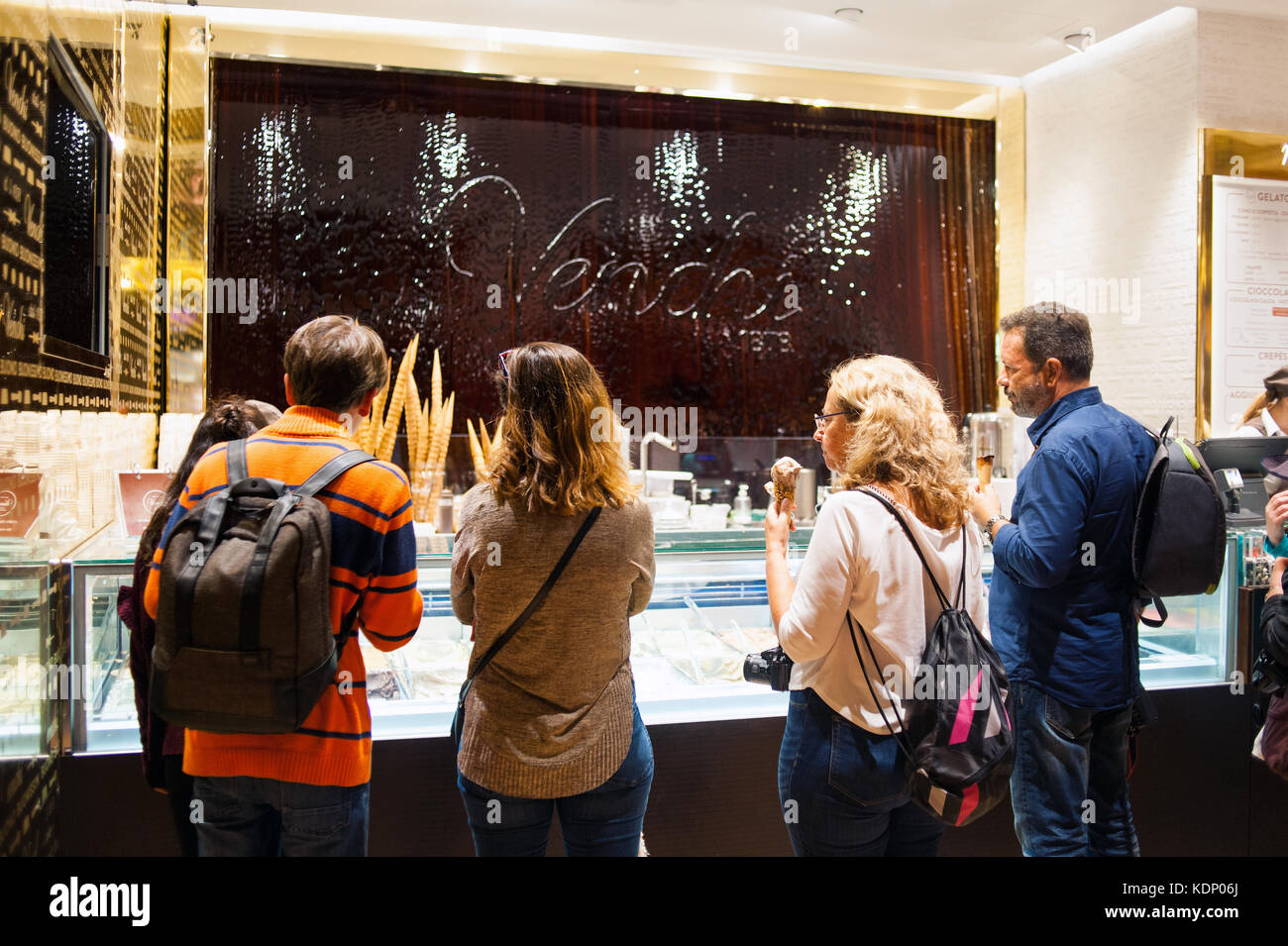 Ice Cream shop in Florence, Italy Stock Photo Alamy