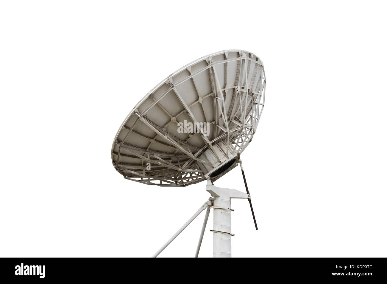 satellite dish antenna radar big size isolated on white background