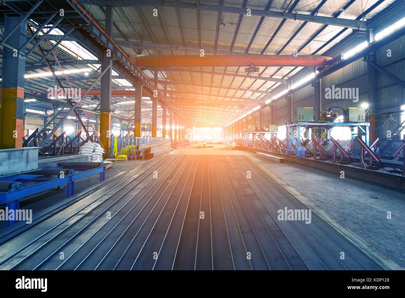 Large steel processing plant Stock Photo Alamy