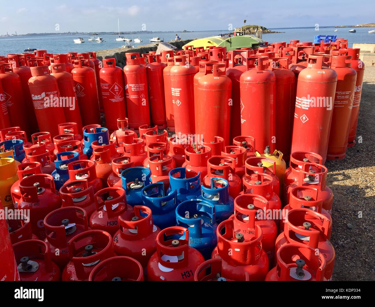 Gas Canisters Stock Photo