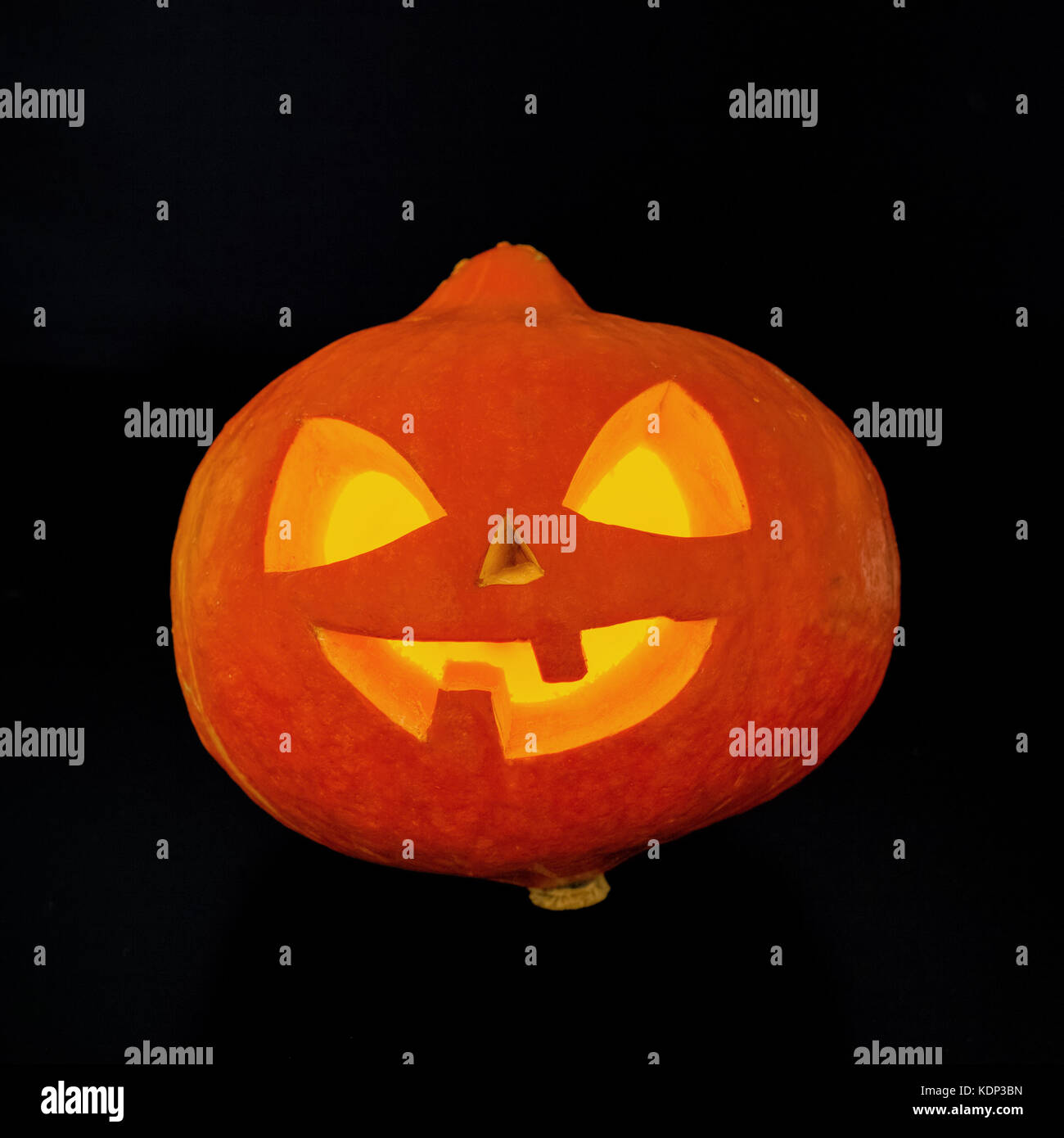 Halloween pumpkin head jack lantern on dark background Stock Photo - Alamy