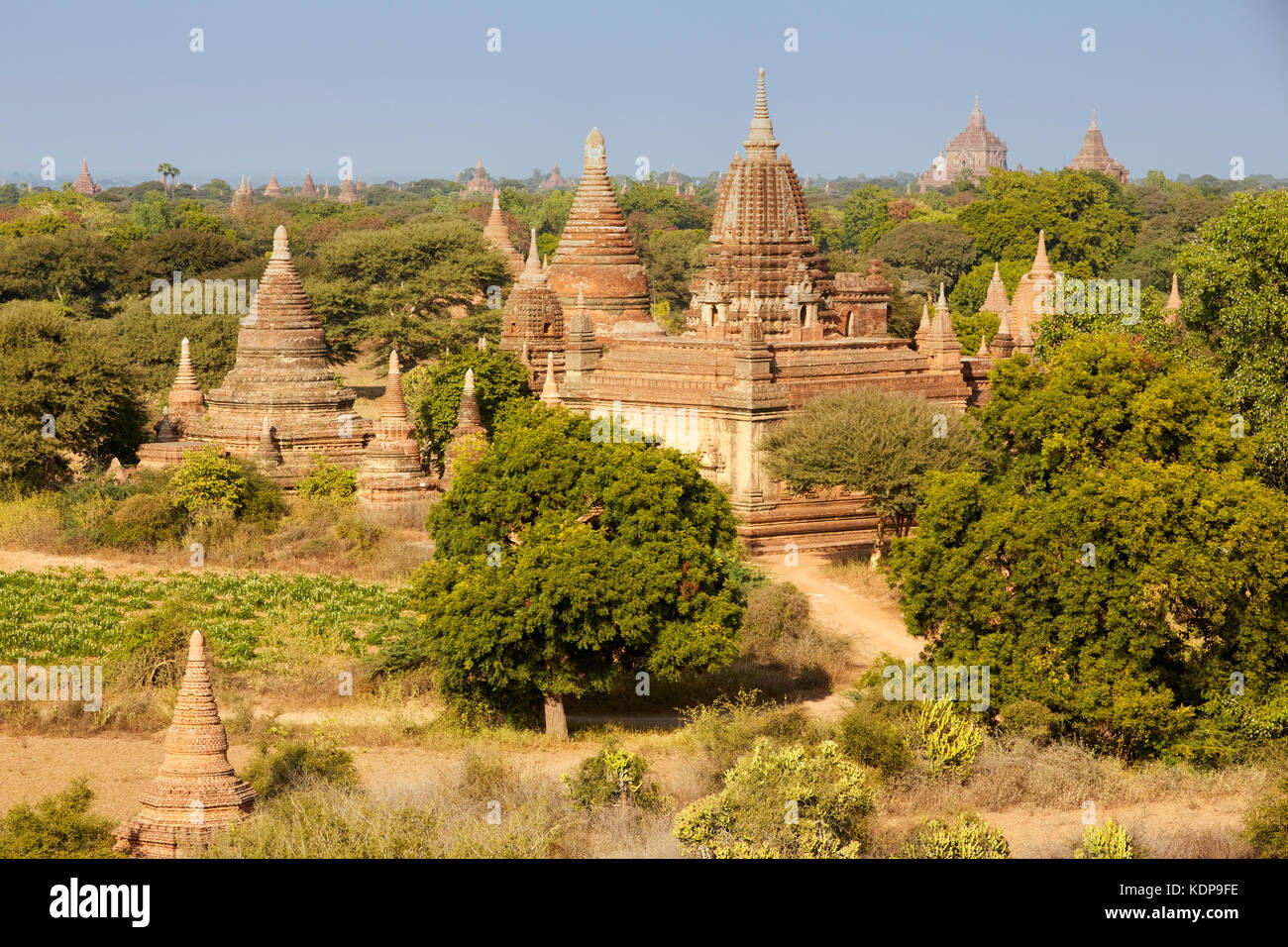 Northeast Temples, Bagan (Pagan), Myanmar (Burma), Southeast Asia Stock Photo